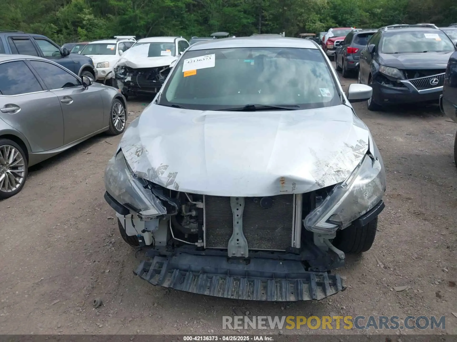 6 fotografías del automóvil dañado 3N1AB7APXKY309831 NISSAN SENTRA 2019