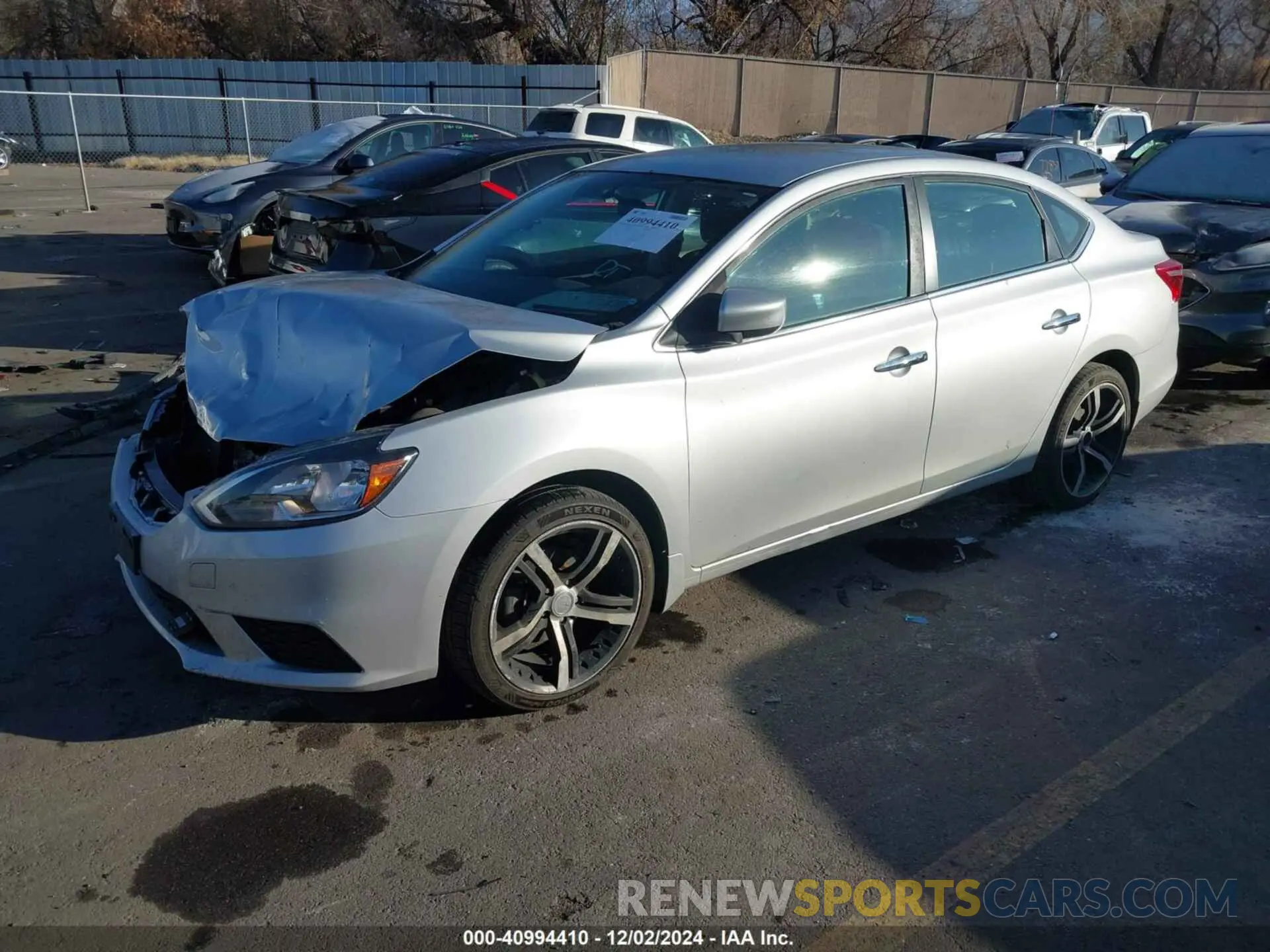 2 fotografías del automóvil dañado 3N1AB7APXKY316794 NISSAN SENTRA 2019