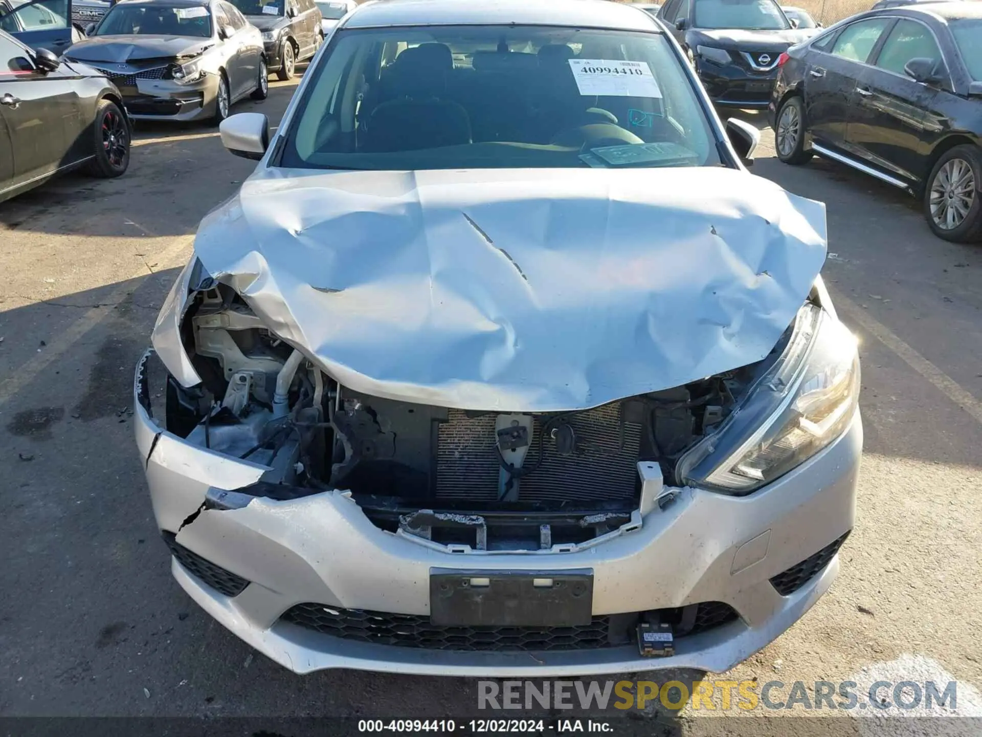 6 fotografías del automóvil dañado 3N1AB7APXKY316794 NISSAN SENTRA 2019