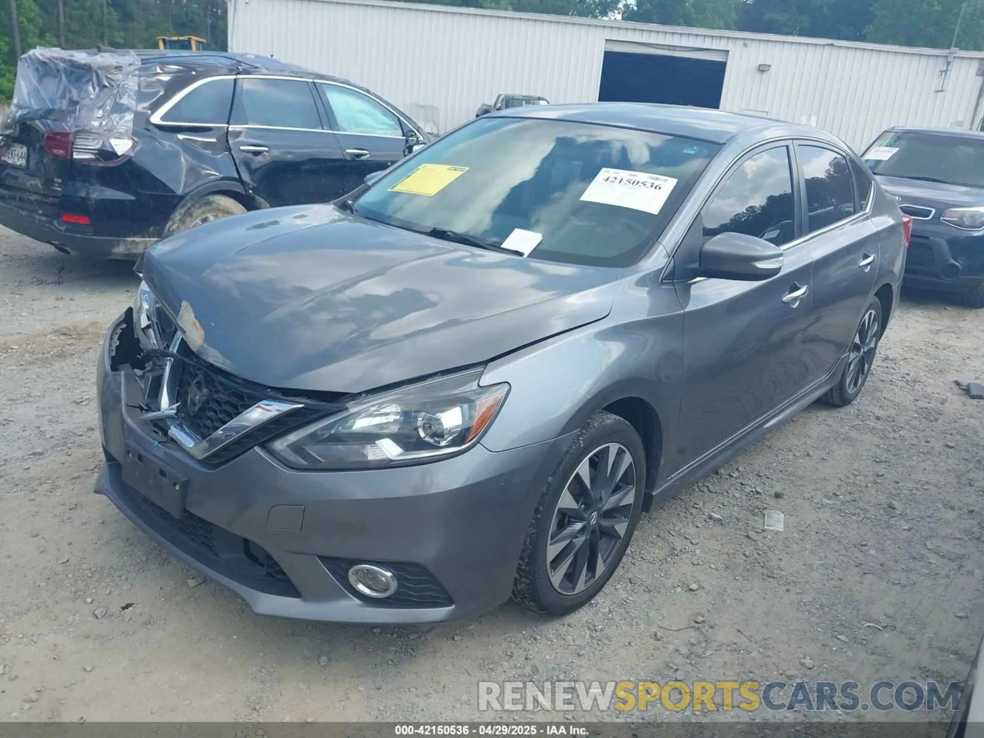 2 fotografías del automóvil dañado 3N1AB7APXKY322644 NISSAN SENTRA 2019
