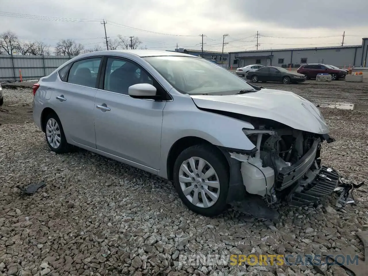 4 fotografías del automóvil dañado 3N1AB7APXKY325530 NISSAN SENTRA 2019
