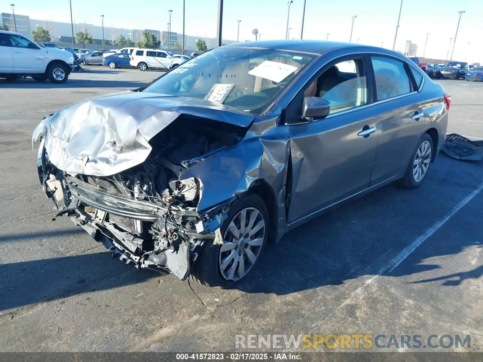 2 fotografías del automóvil dañado 3N1AB7APXKY331327 NISSAN SENTRA 2019