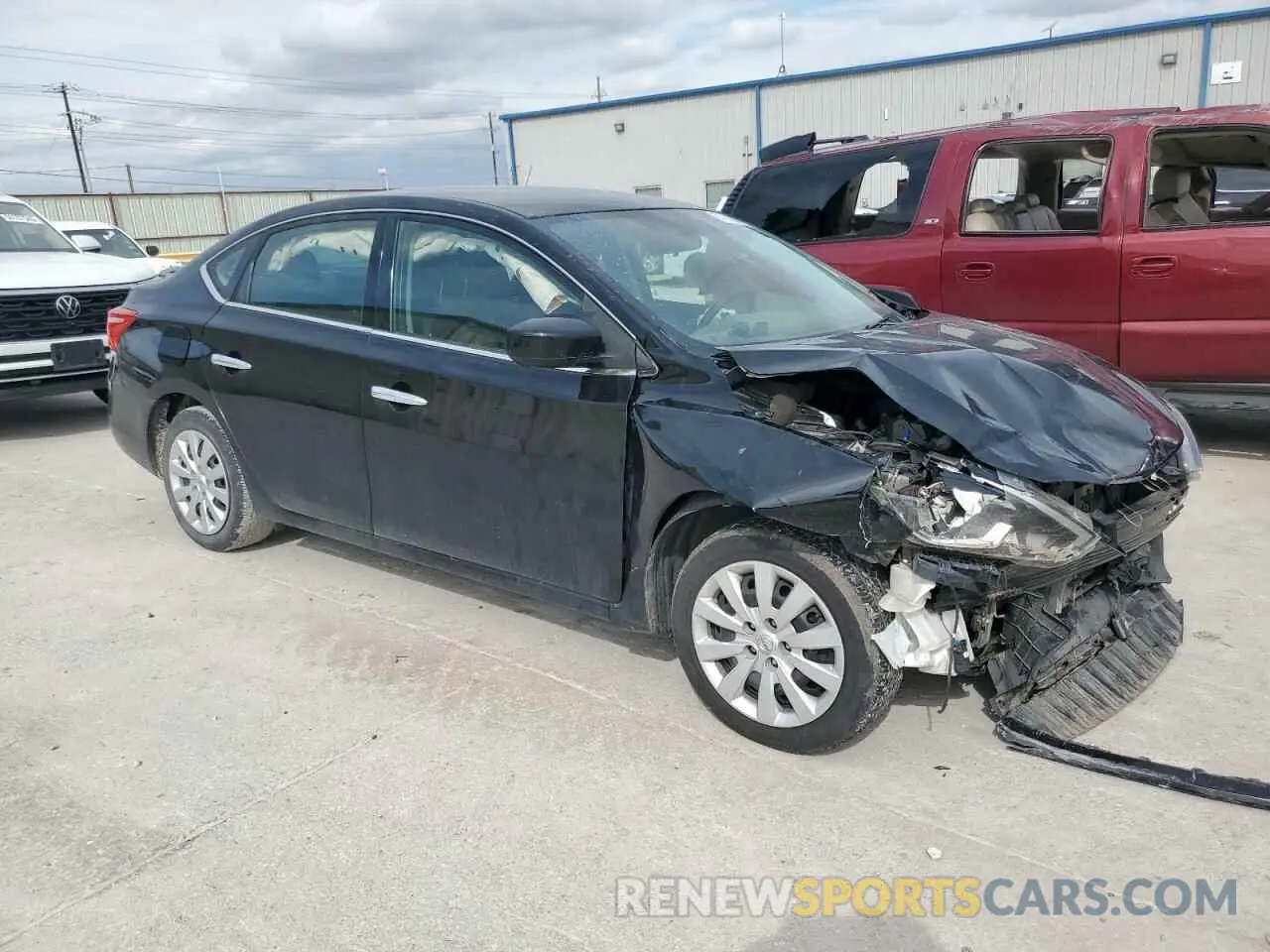 4 fotografías del automóvil dañado 3N1AB7APXKY342103 NISSAN SENTRA 2019