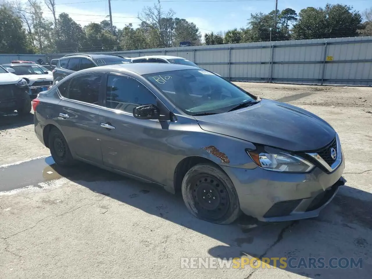 4 fotografías del automóvil dañado 3N1AB7APXKY356325 NISSAN SENTRA 2019
