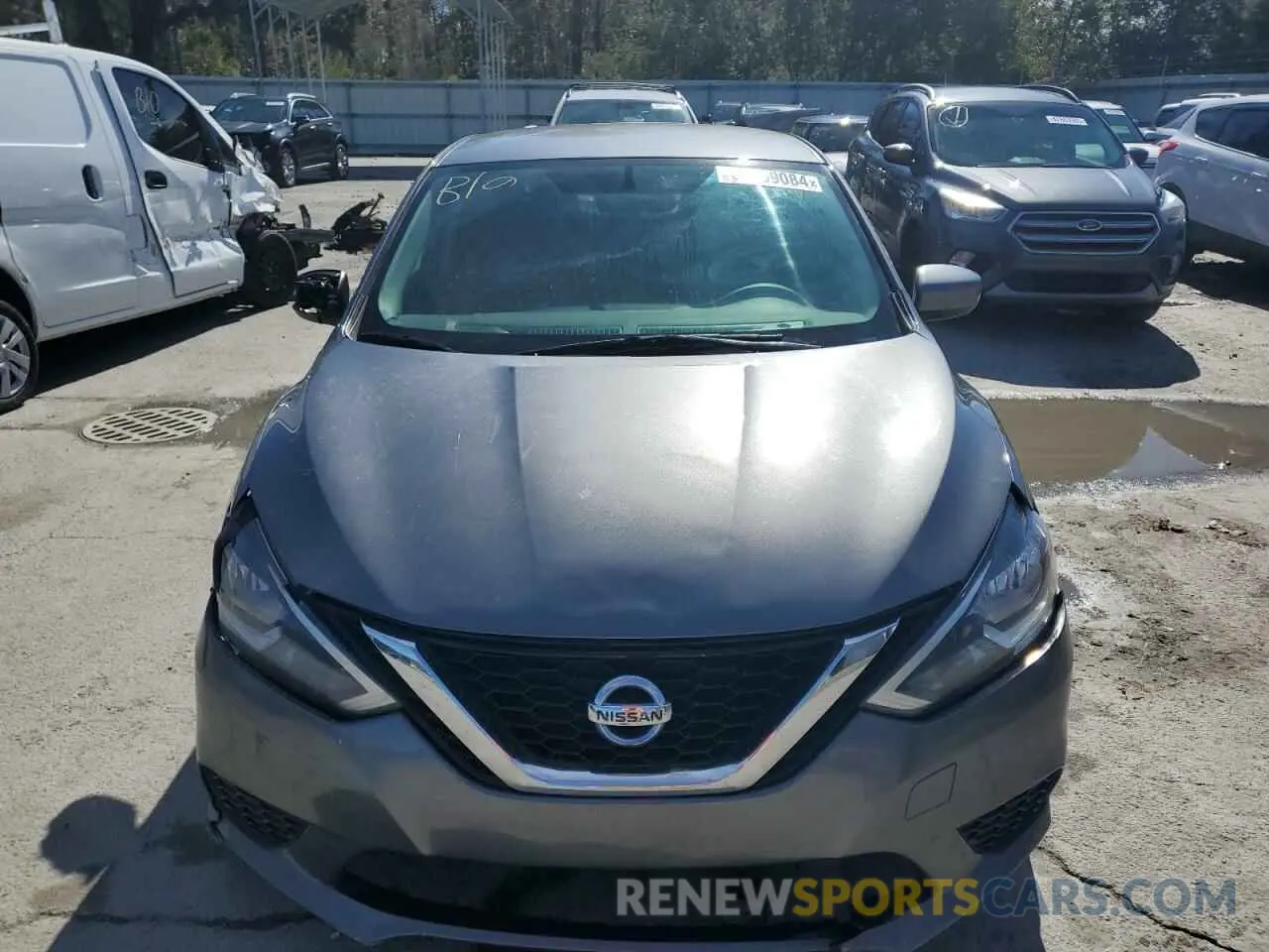 5 fotografías del automóvil dañado 3N1AB7APXKY356325 NISSAN SENTRA 2019