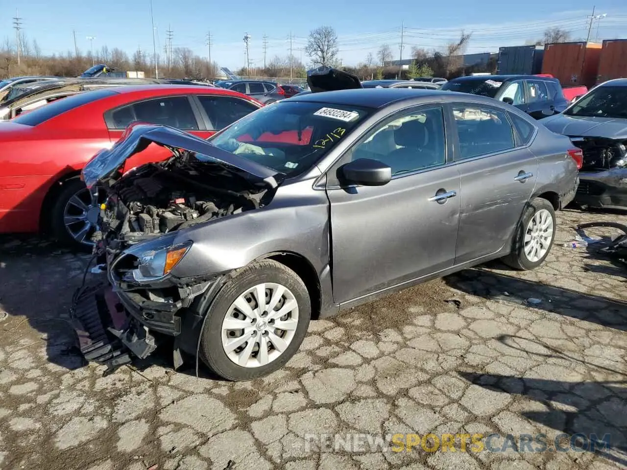1 fotografías del automóvil dañado 3N1AB7APXKY359533 NISSAN SENTRA 2019