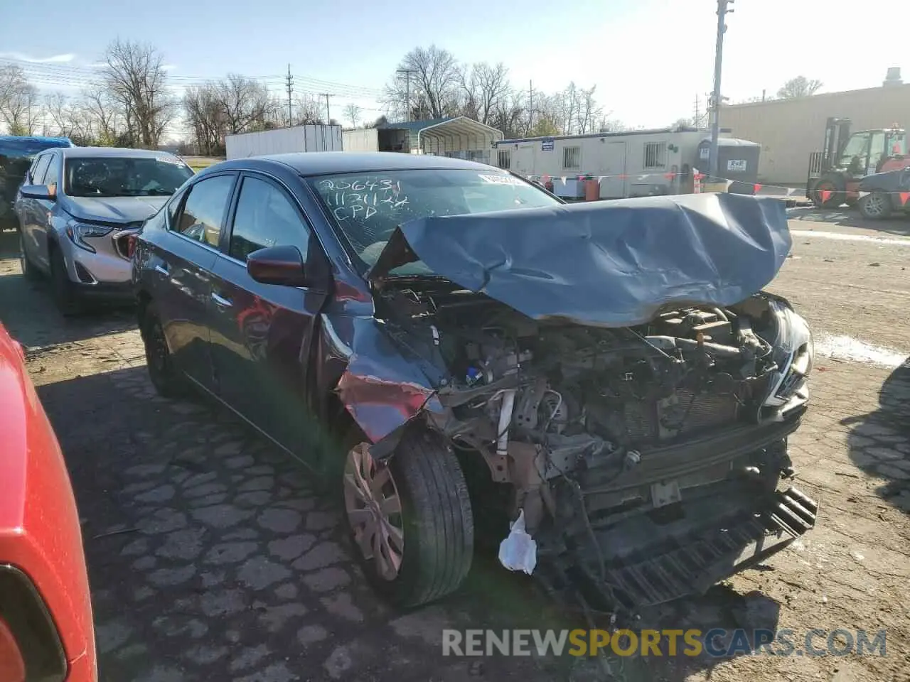 4 fotografías del automóvil dañado 3N1AB7APXKY359533 NISSAN SENTRA 2019