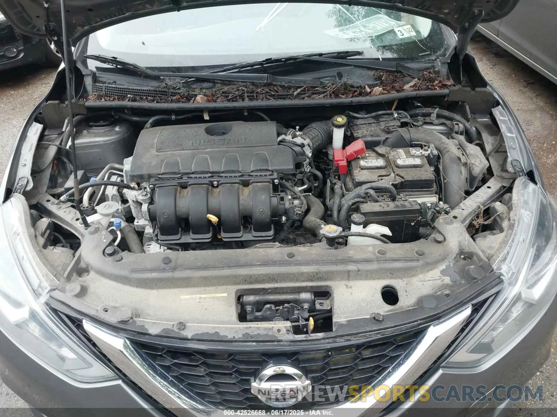 10 fotografías del automóvil dañado 3N1AB7APXKY363355 NISSAN SENTRA 2019
