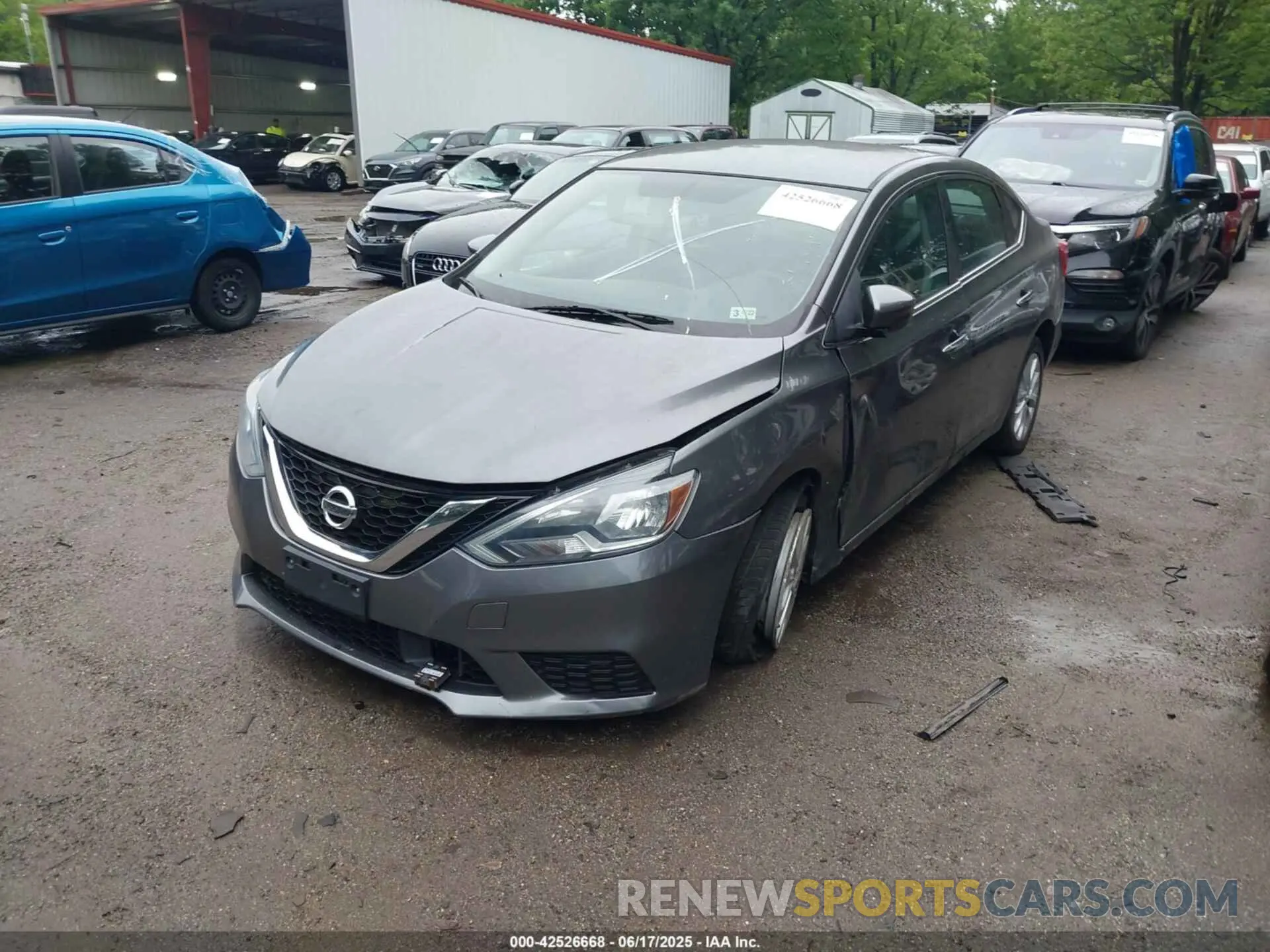 2 fotografías del automóvil dañado 3N1AB7APXKY363355 NISSAN SENTRA 2019