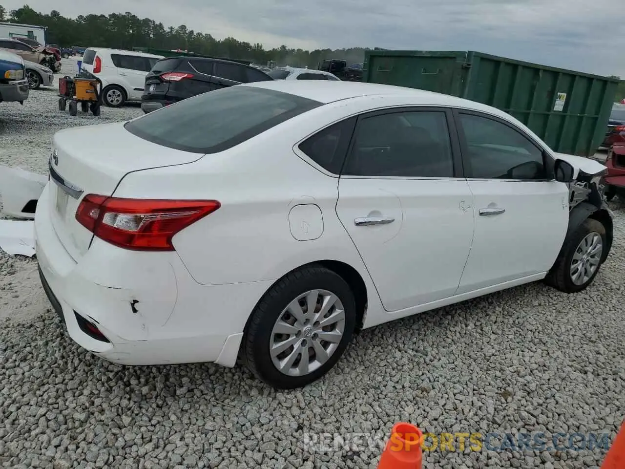 3 fotografías del automóvil dañado 3N1AB7APXKY367065 NISSAN SENTRA 2019