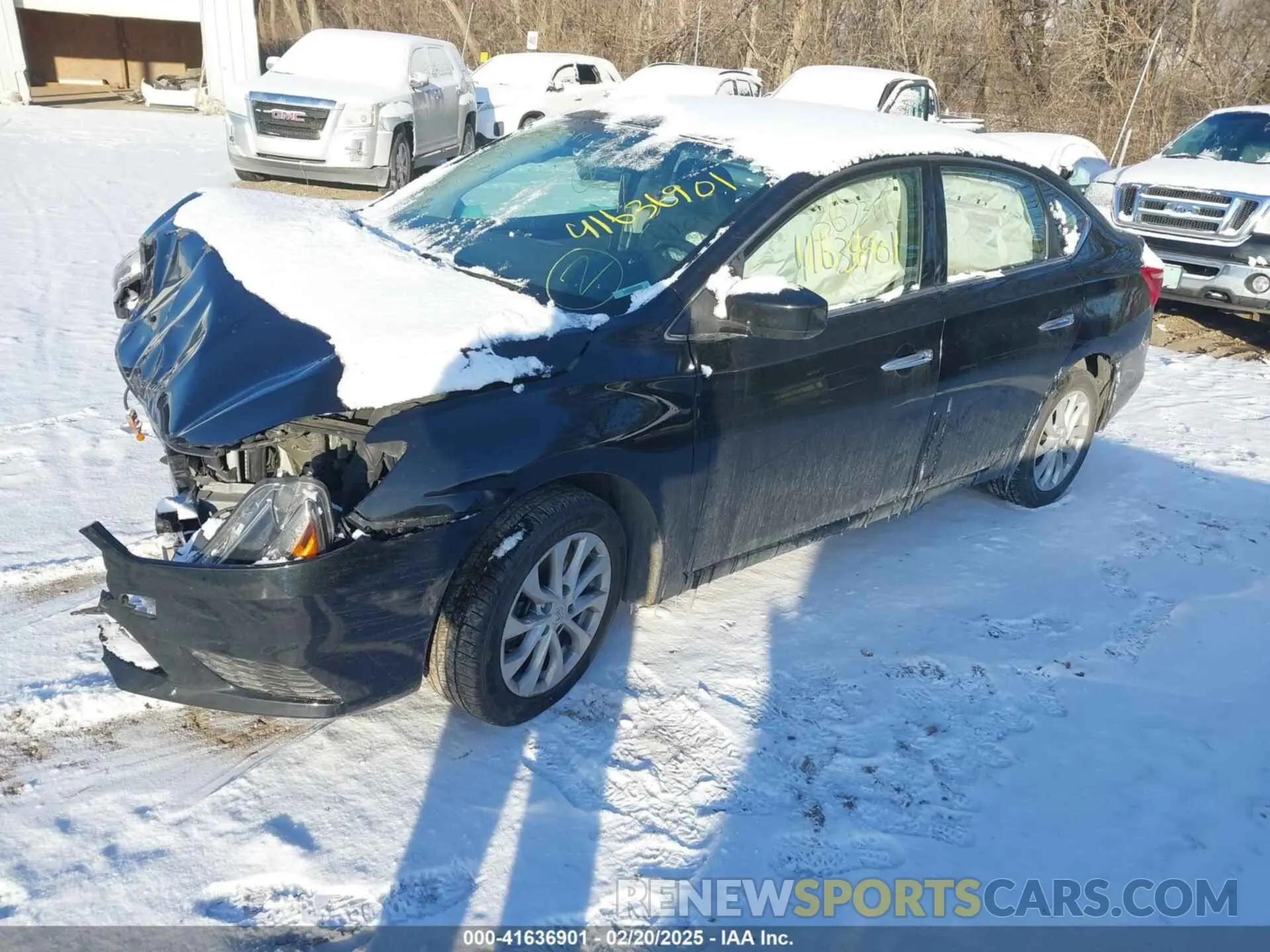 2 fotografías del automóvil dañado 3N1AB7APXKY367311 NISSAN SENTRA 2019
