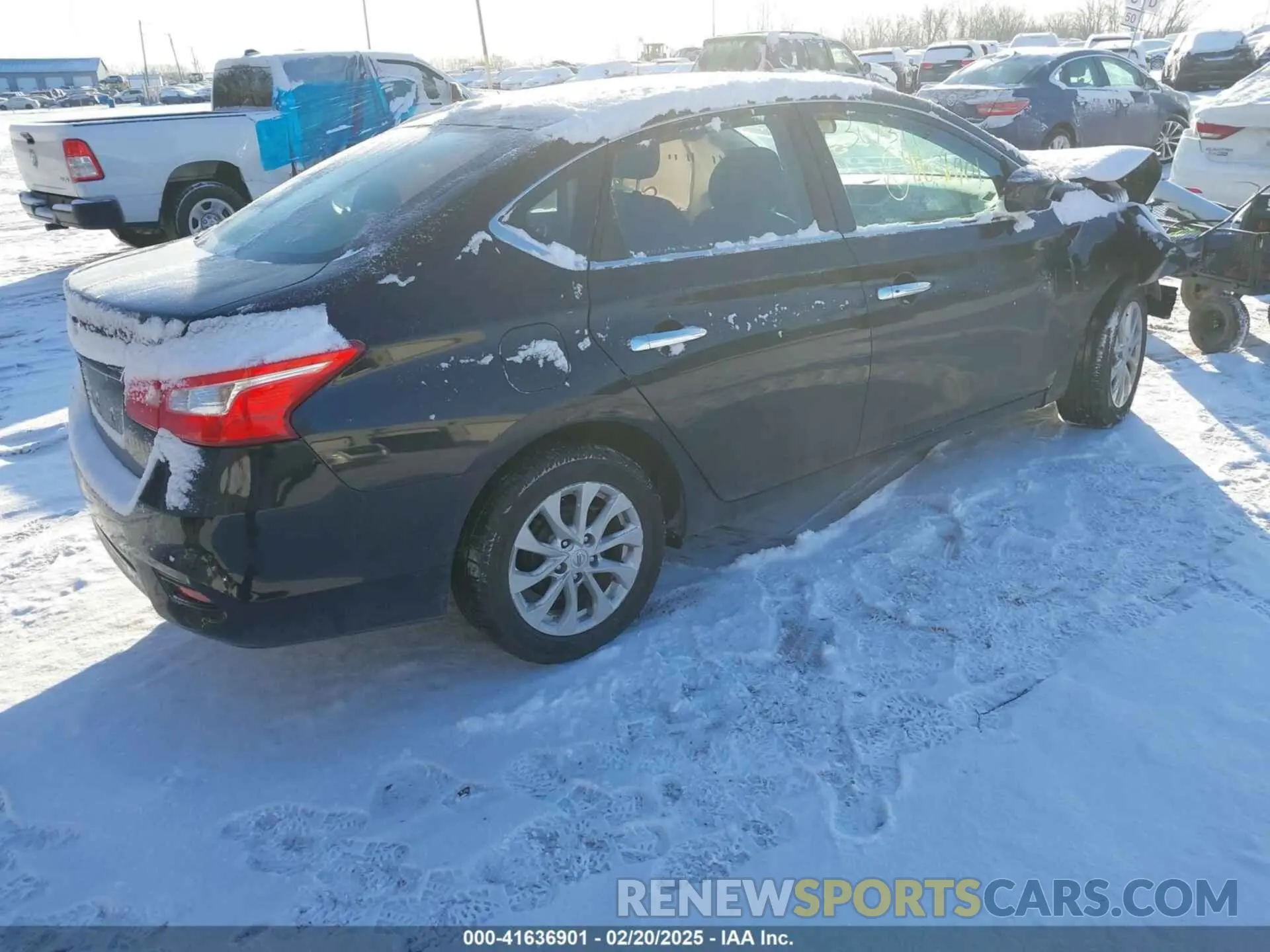 4 fotografías del automóvil dañado 3N1AB7APXKY367311 NISSAN SENTRA 2019