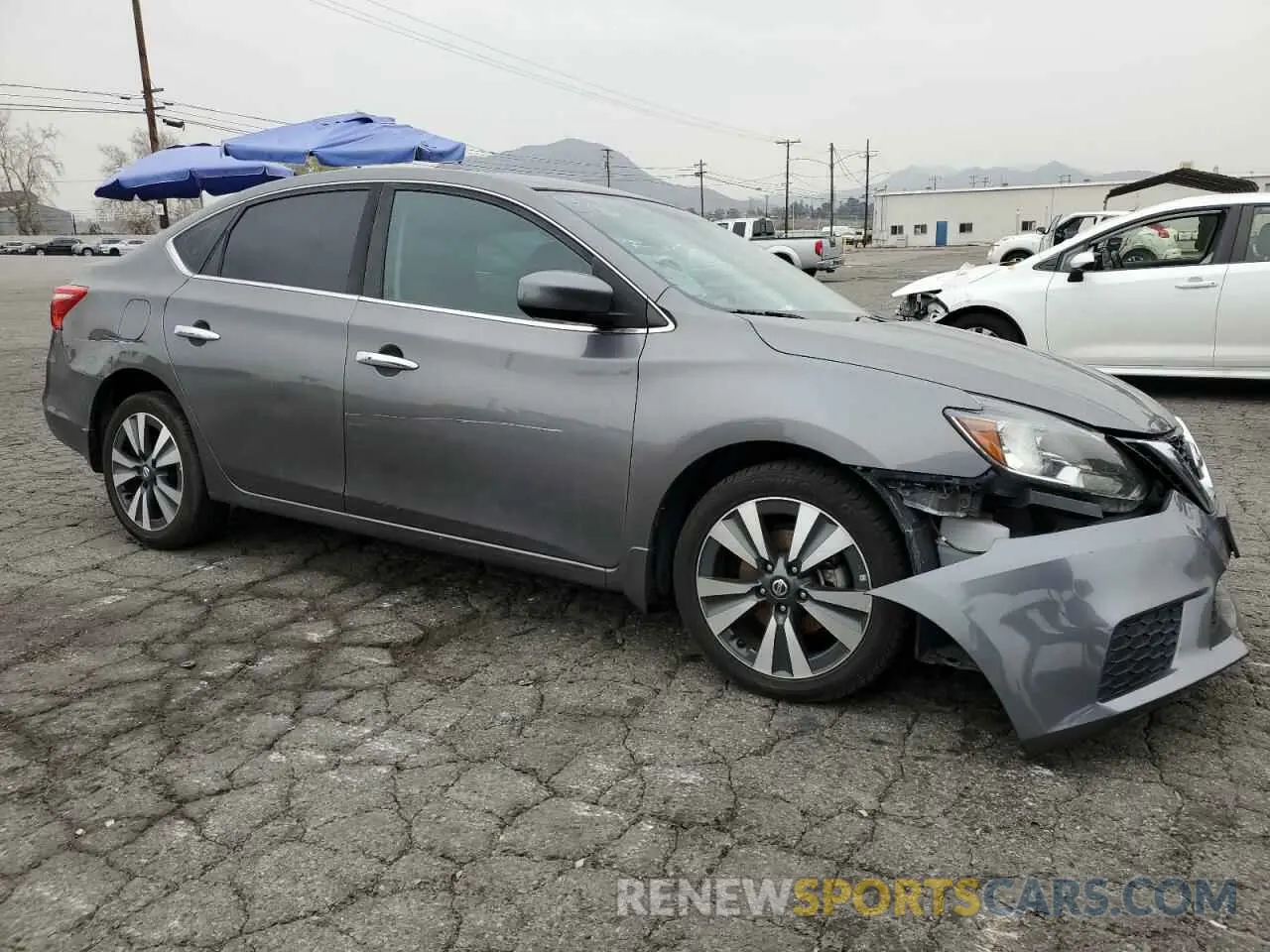 4 fotografías del automóvil dañado 3N1AB7APXKY369642 NISSAN SENTRA 2019