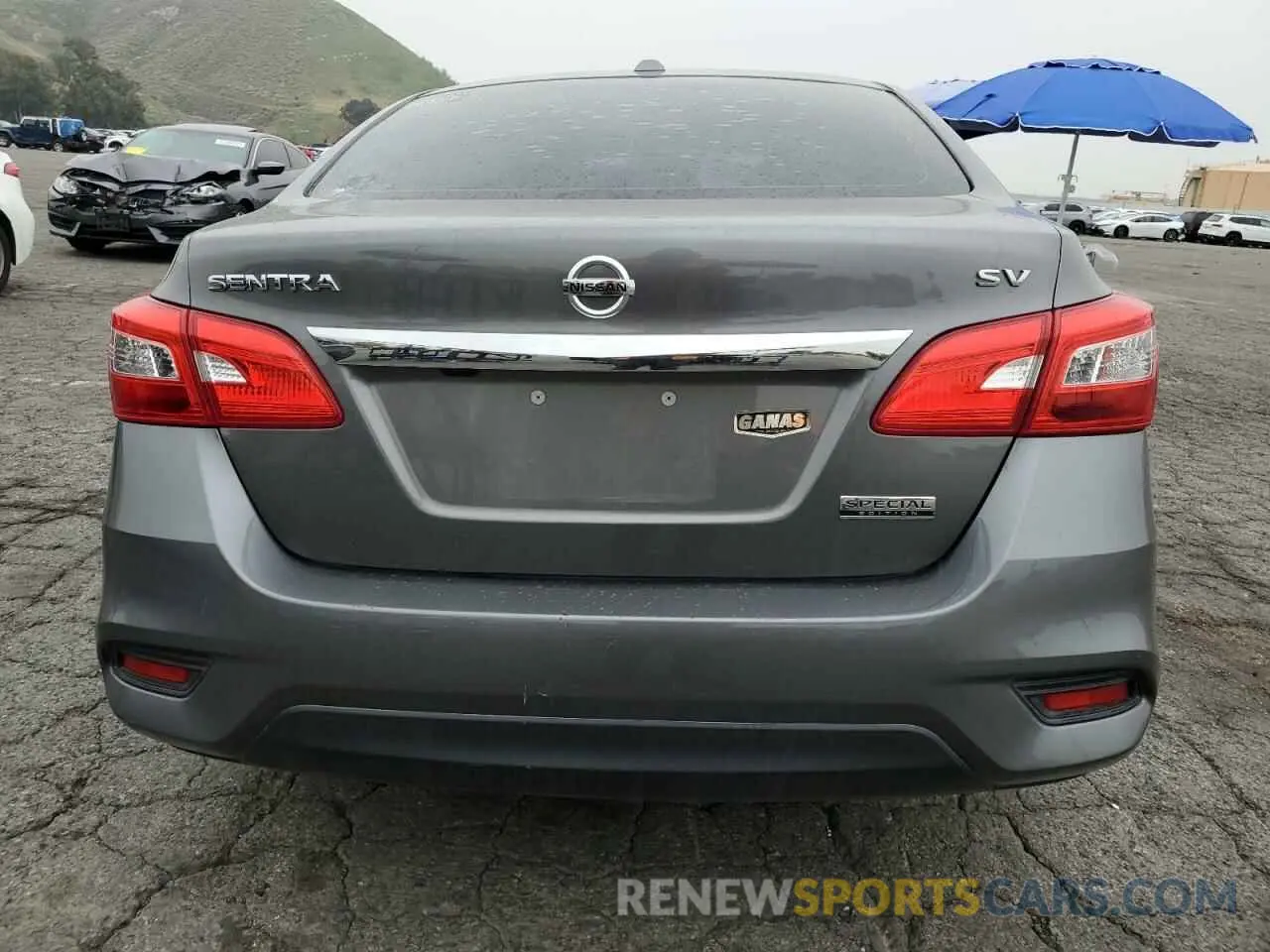 6 fotografías del automóvil dañado 3N1AB7APXKY369642 NISSAN SENTRA 2019