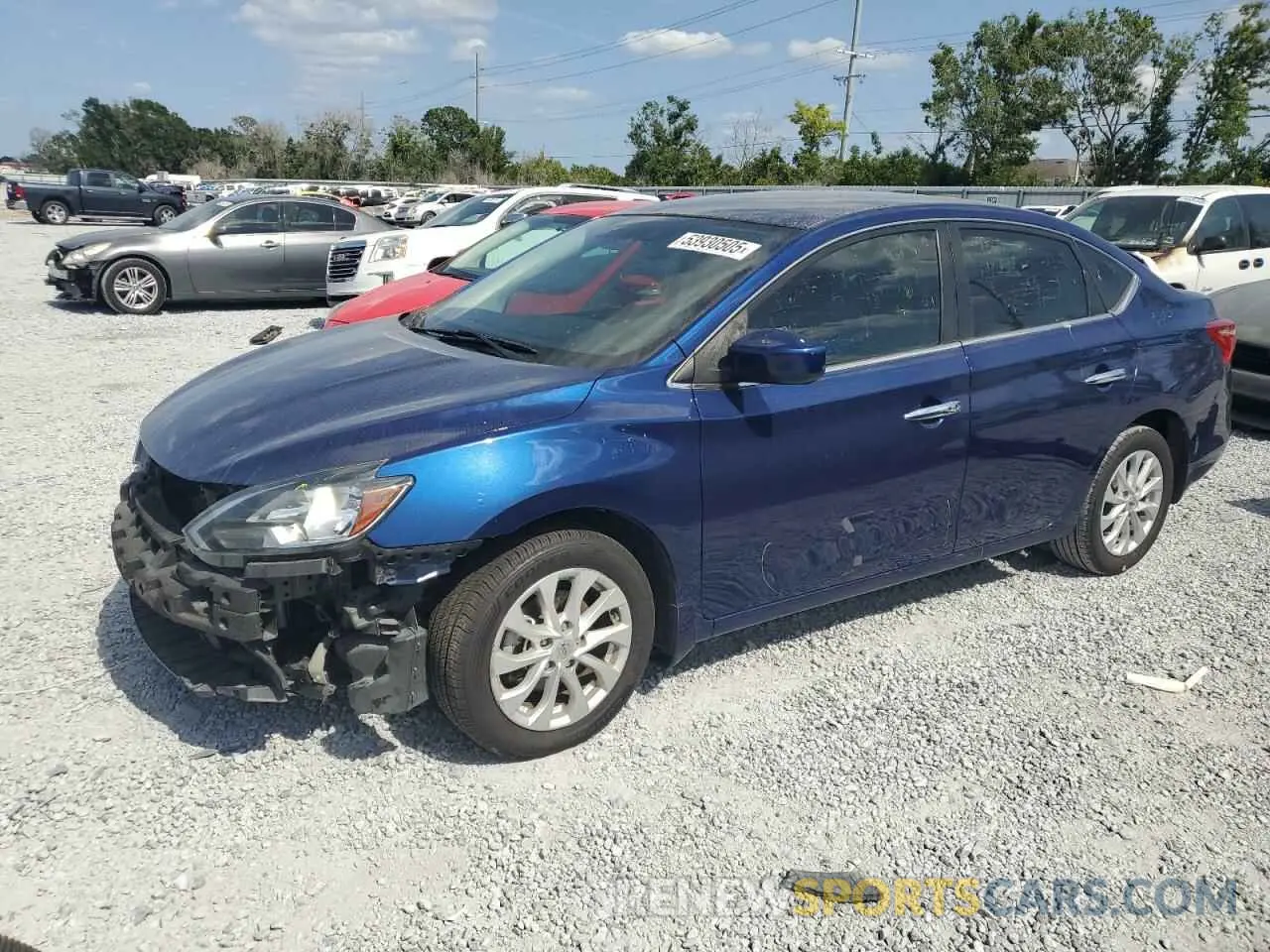 1 fotografías del automóvil dañado 3N1AB7APXKY378342 NISSAN SENTRA 2019