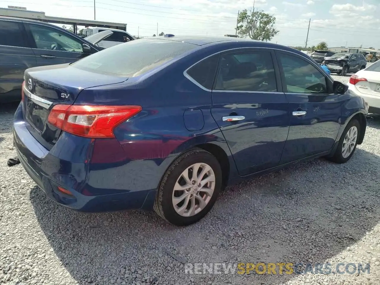 3 fotografías del automóvil dañado 3N1AB7APXKY378342 NISSAN SENTRA 2019