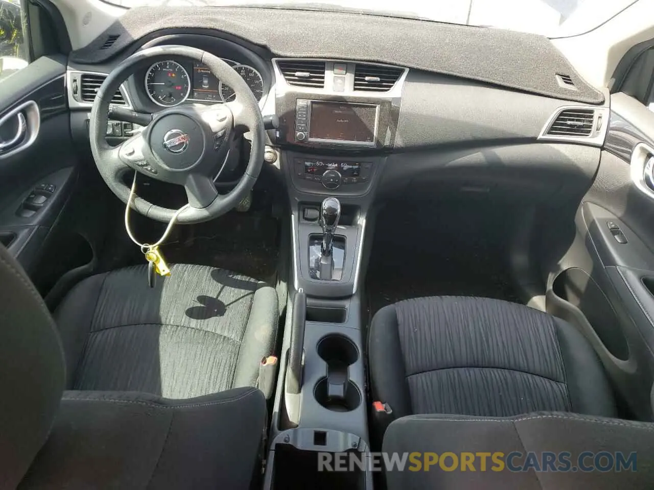 8 fotografías del automóvil dañado 3N1AB7APXKY378342 NISSAN SENTRA 2019