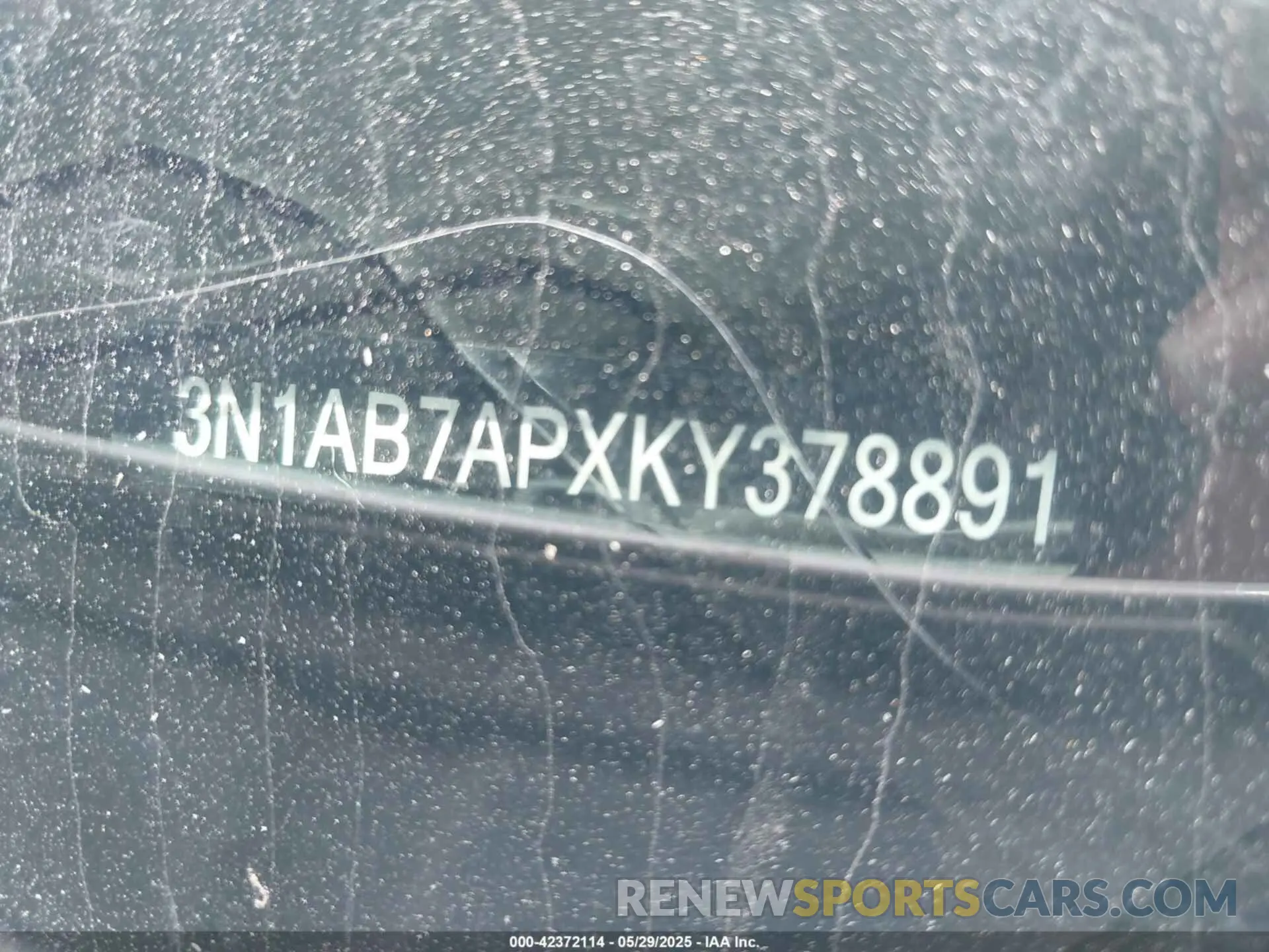 17 fotografías del automóvil dañado 3N1AB7APXKY378891 NISSAN SENTRA 2019