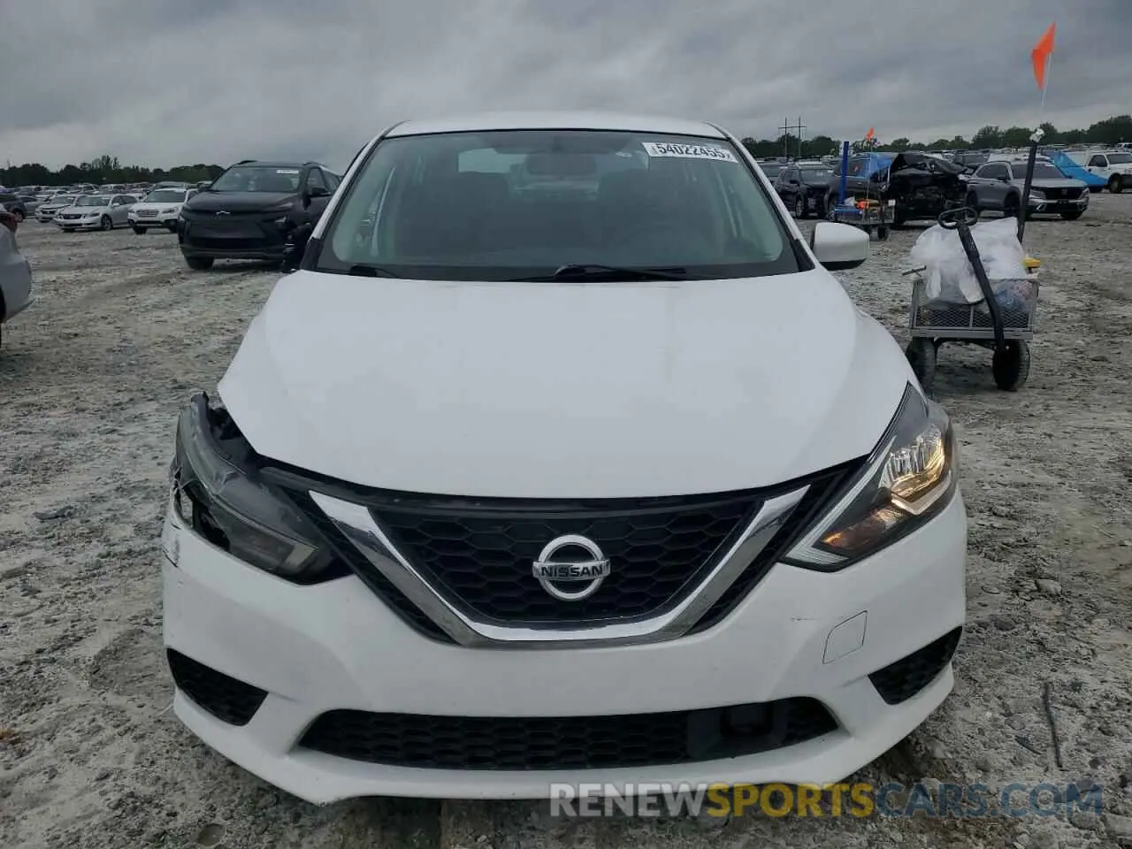 5 fotografías del automóvil dañado 3N1AB7APXKY379720 NISSAN SENTRA 2019