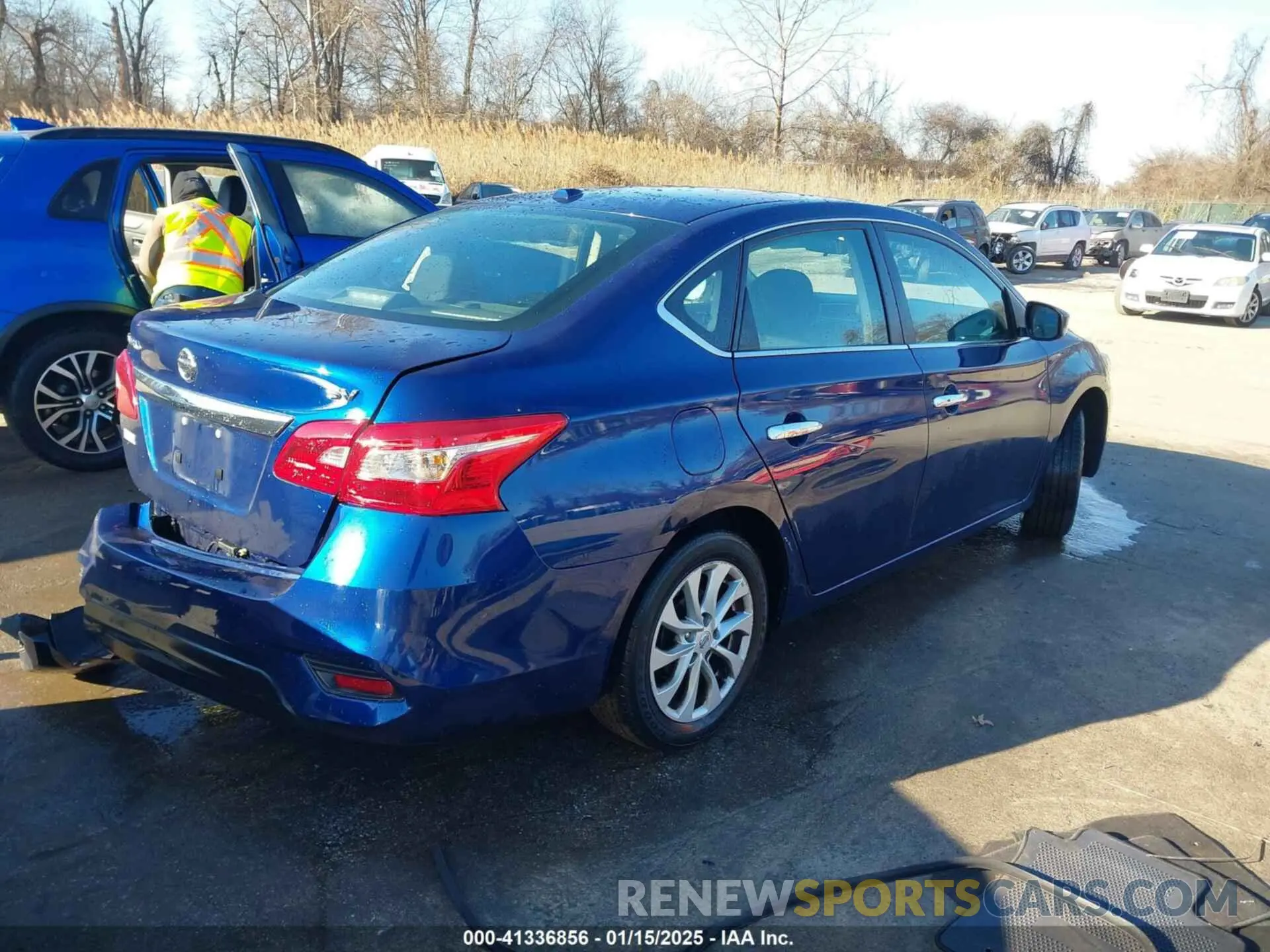 4 fotografías del automóvil dañado 3N1AB7APXKY386893 NISSAN SENTRA 2019