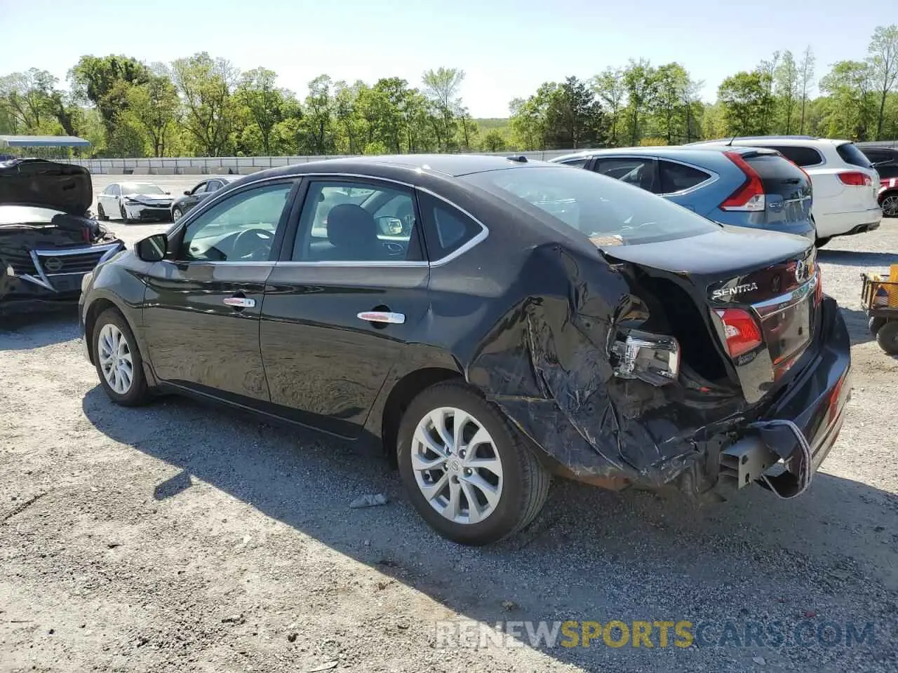 2 fotografías del automóvil dañado 3N1AB7APXKY418841 NISSAN SENTRA 2019