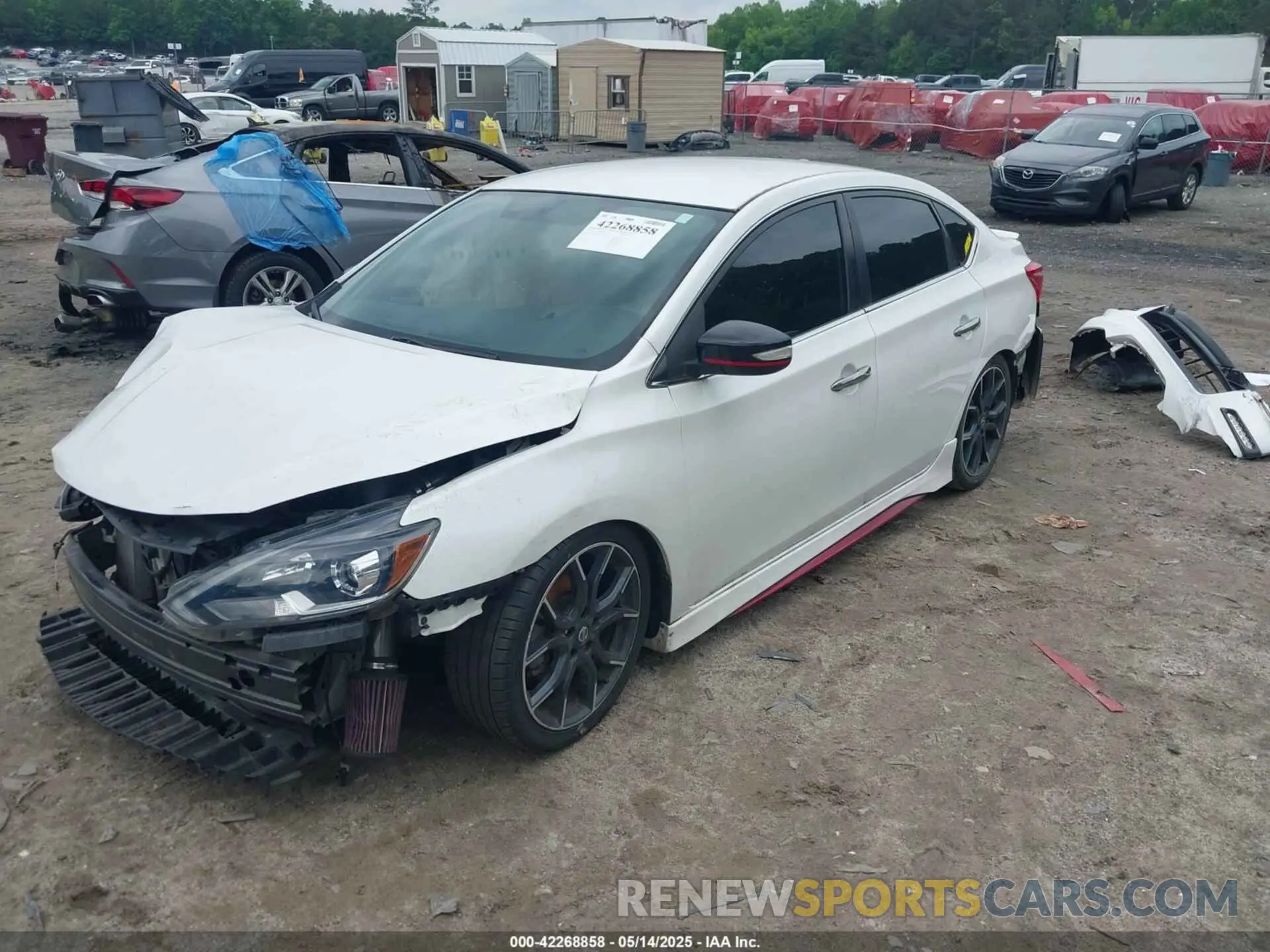 2 fotografías del automóvil dañado 3N1CB7AP6KY399441 NISSAN SENTRA 2019