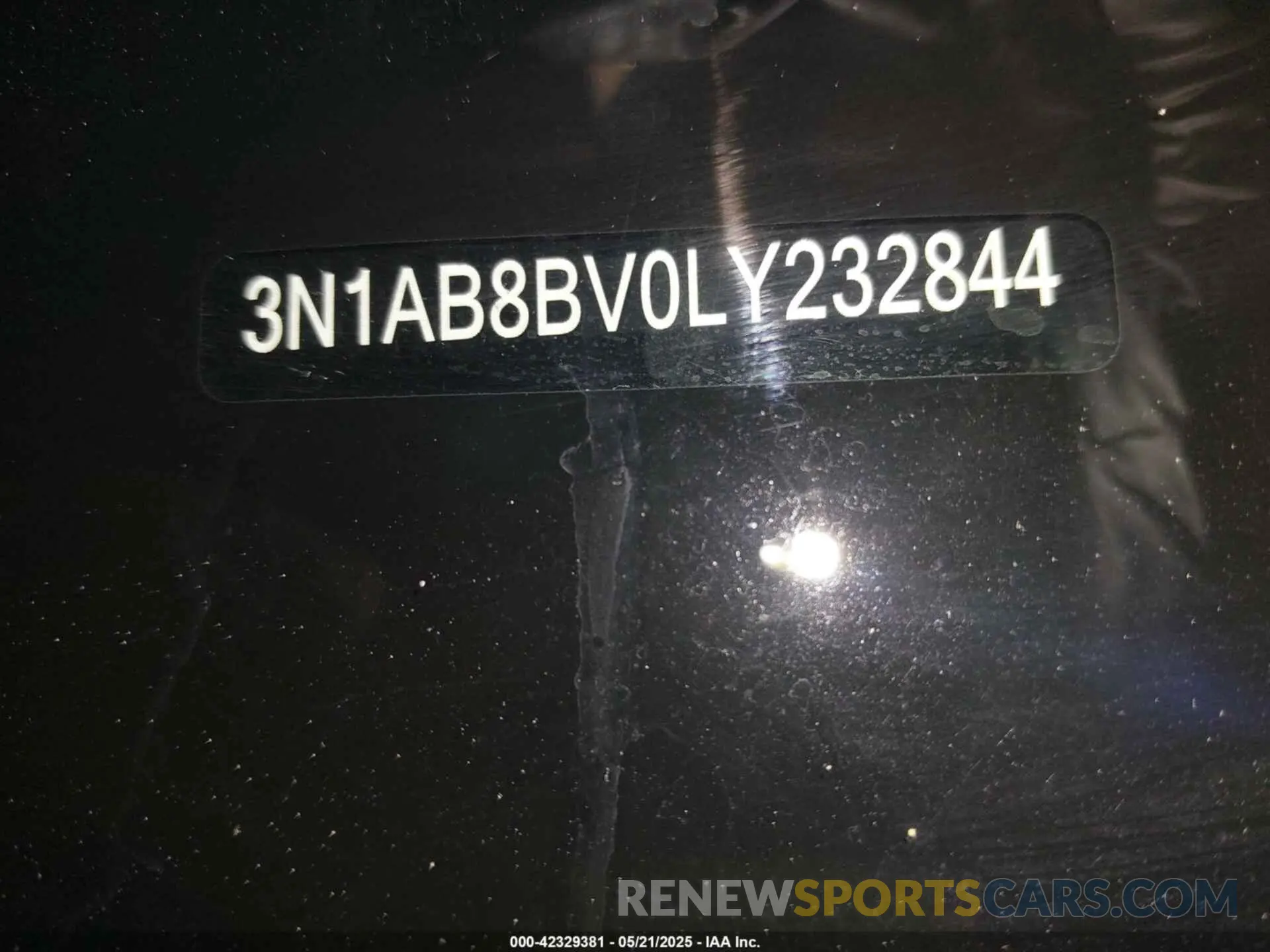 18 fotografías del automóvil dañado 3N1AB8BV0LY232844 NISSAN SENTRA 2020