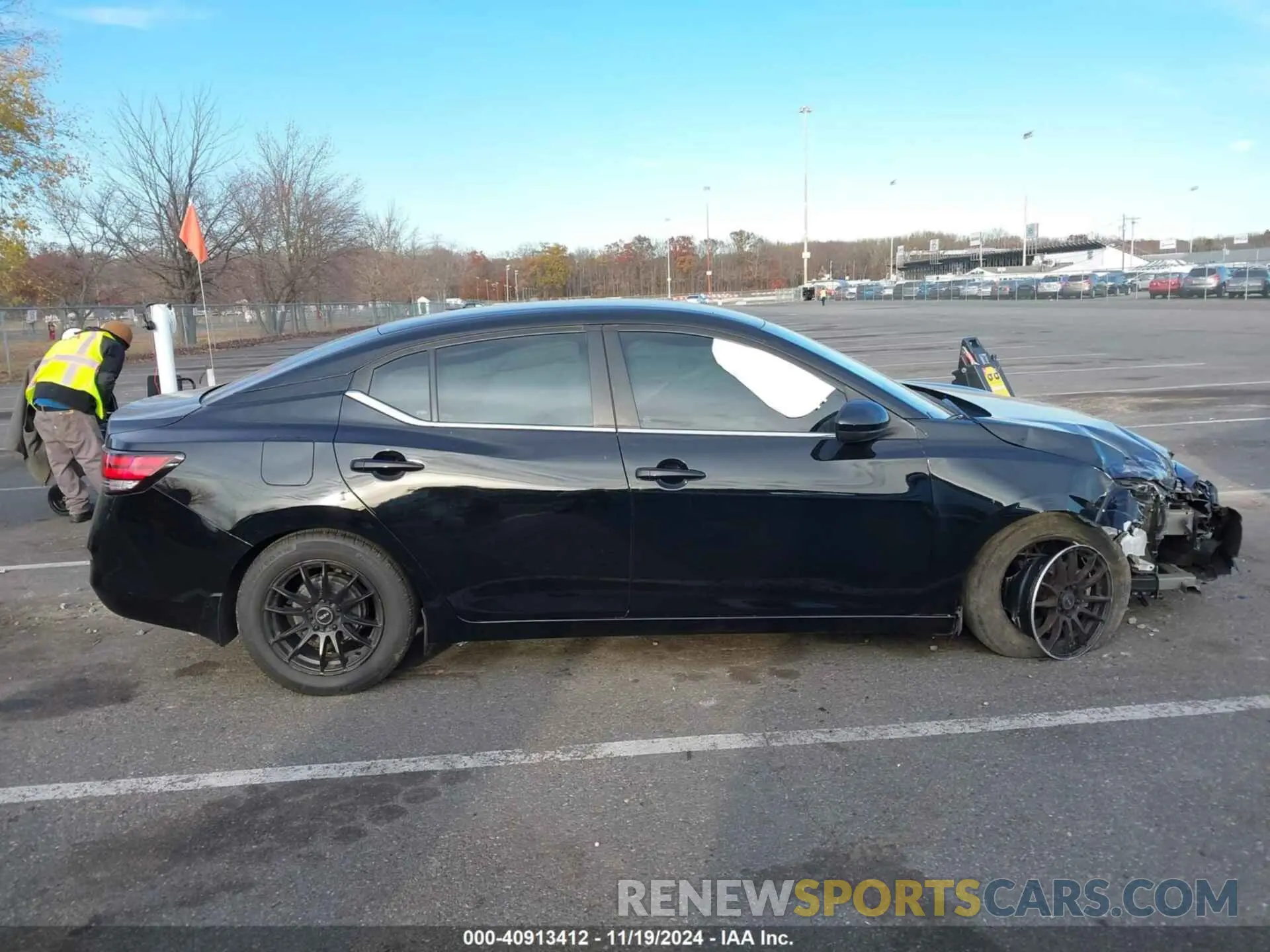 13 fotografías del automóvil dañado 3N1AB8BV1LY218015 NISSAN SENTRA 2020