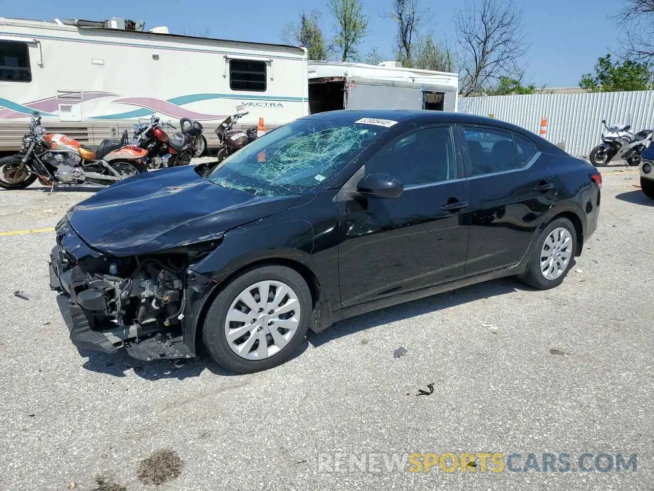 1 fotografías del automóvil dañado 3N1AB8BV1LY263911 NISSAN SENTRA 2020