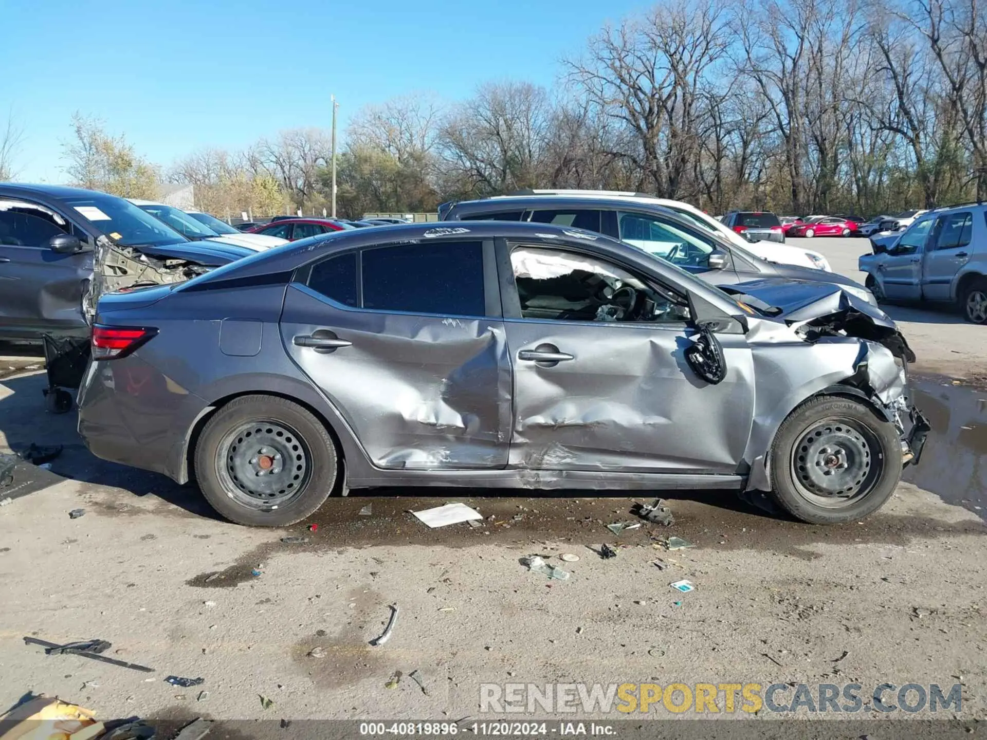 13 fotografías del automóvil dañado 3N1AB8BV2LY305972 NISSAN SENTRA 2020