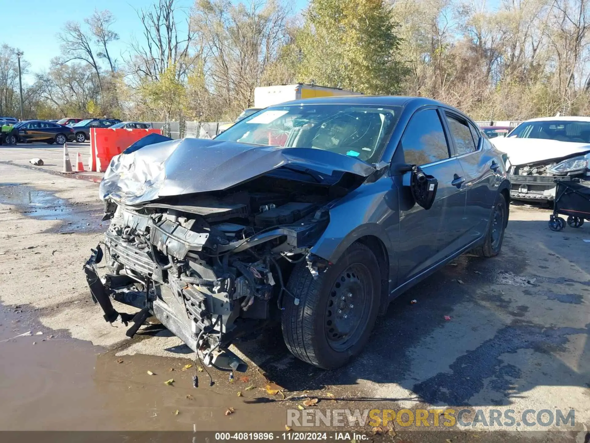 2 fotografías del automóvil dañado 3N1AB8BV2LY305972 NISSAN SENTRA 2020
