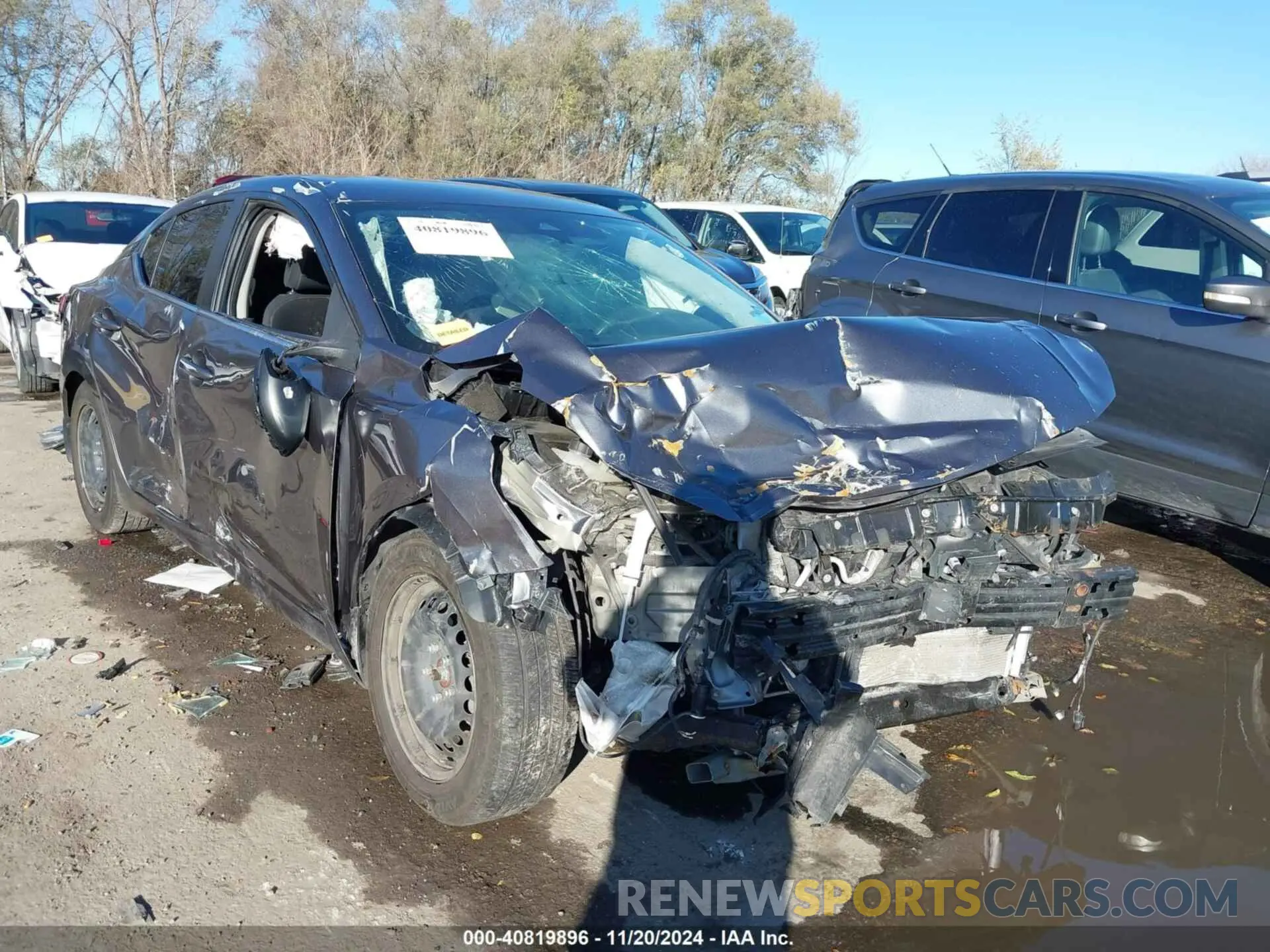 6 fotografías del automóvil dañado 3N1AB8BV2LY305972 NISSAN SENTRA 2020