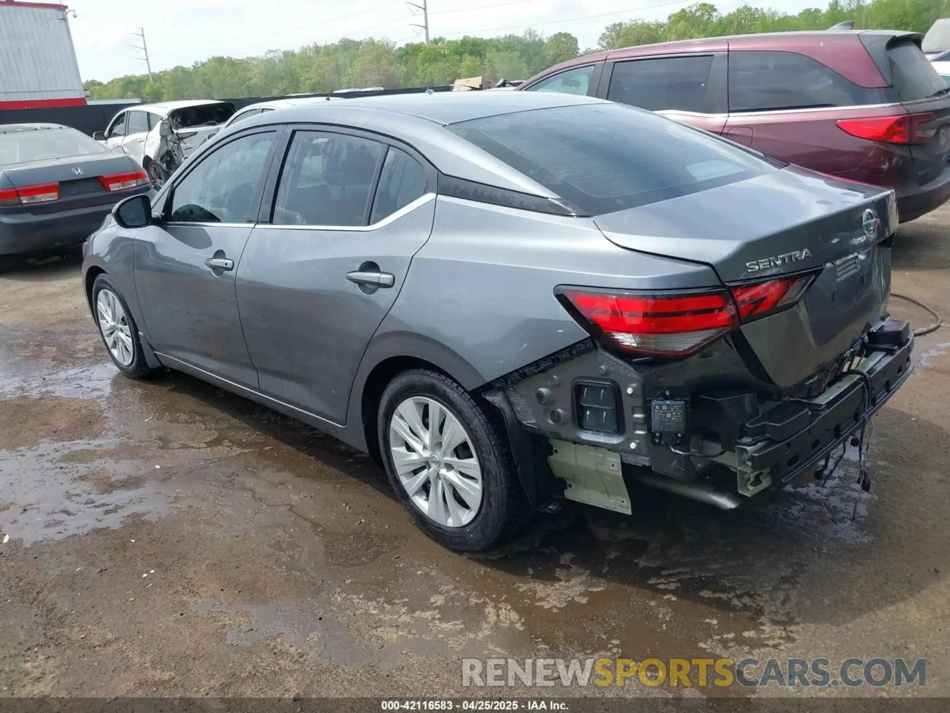3 fotografías del automóvil dañado 3N1AB8BV3LY310761 NISSAN SENTRA 2020
