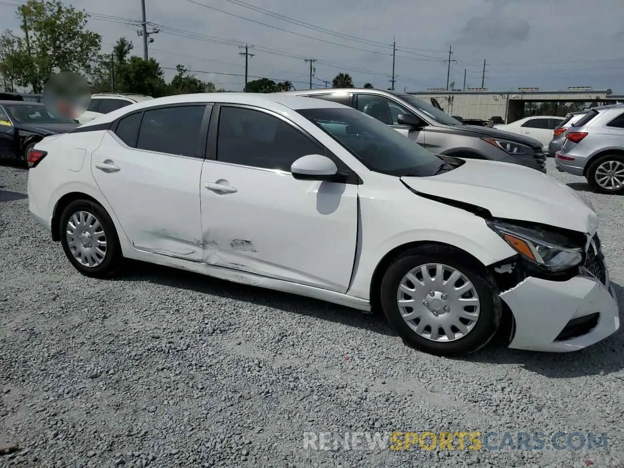 4 fotografías del automóvil dañado 3N1AB8BV4LY223886 NISSAN SENTRA 2020