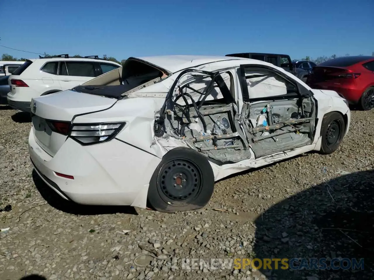 3 fotografías del automóvil dañado 3N1AB8BV4LY307853 NISSAN SENTRA 2020