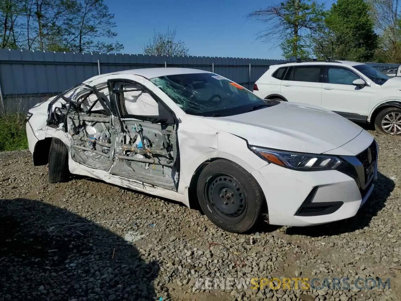 4 fotografías del automóvil dañado 3N1AB8BV4LY307853 NISSAN SENTRA 2020