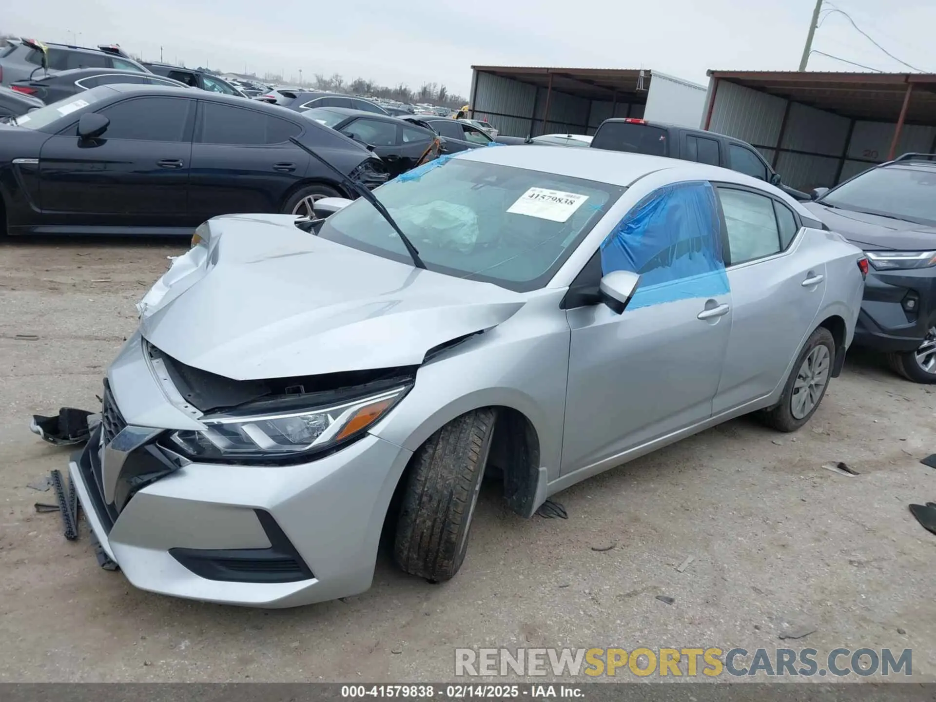 2 fotografías del automóvil dañado 3N1AB8BV5LY240549 NISSAN SENTRA 2020