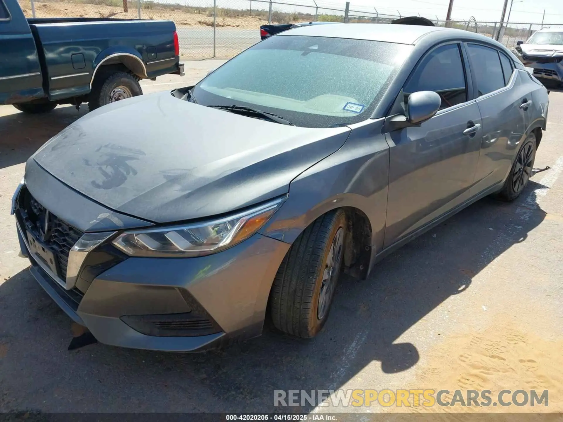 2 fotografías del automóvil dañado 3N1AB8BV5LY273633 NISSAN SENTRA 2020