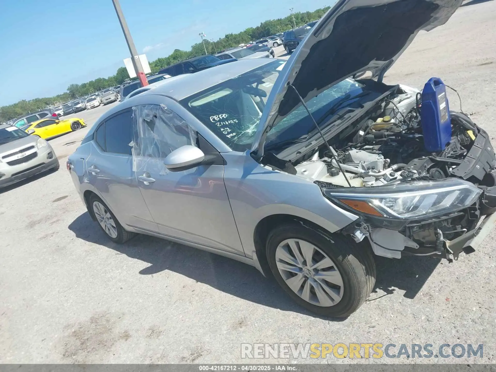 13 fotografías del automóvil dañado 3N1AB8BV5LY275270 NISSAN SENTRA 2020