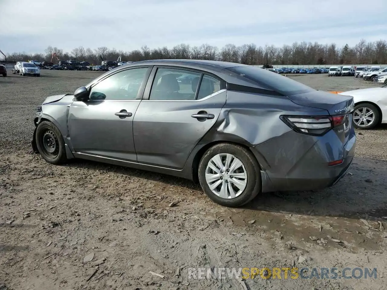 2 fotografías del automóvil dañado 3N1AB8BV5LY293705 NISSAN SENTRA 2020