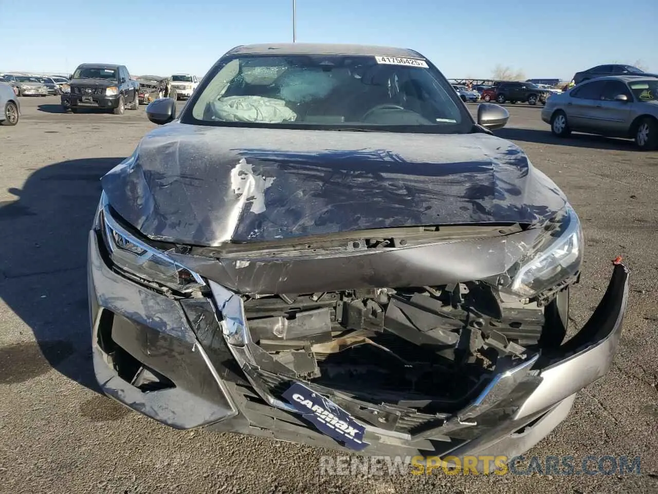 5 fotografías del automóvil dañado 3N1AB8BV6LY218365 NISSAN SENTRA 2020