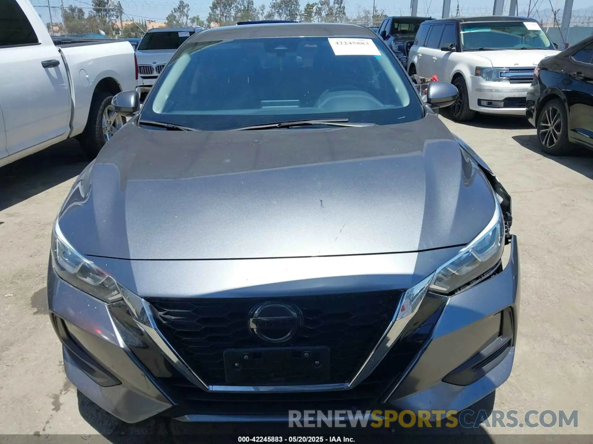 11 fotografías del automóvil dañado 3N1AB8BV6LY225509 NISSAN SENTRA 2020