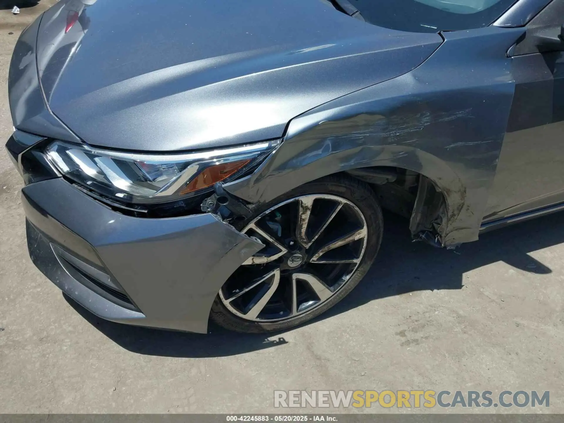 6 fotografías del automóvil dañado 3N1AB8BV6LY225509 NISSAN SENTRA 2020