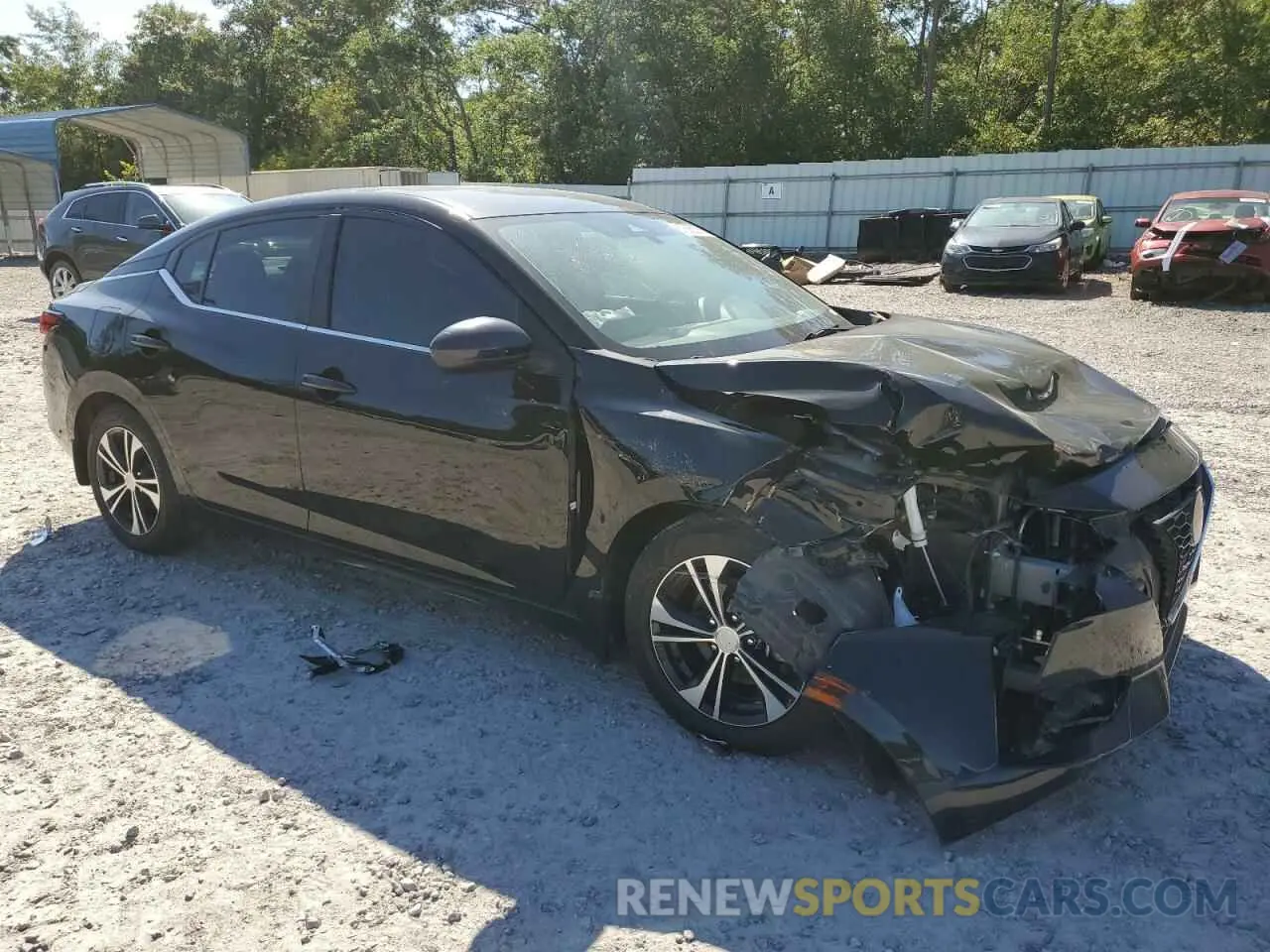 4 fotografías del automóvil dañado 3N1AB8BV7LY261225 NISSAN SENTRA 2020