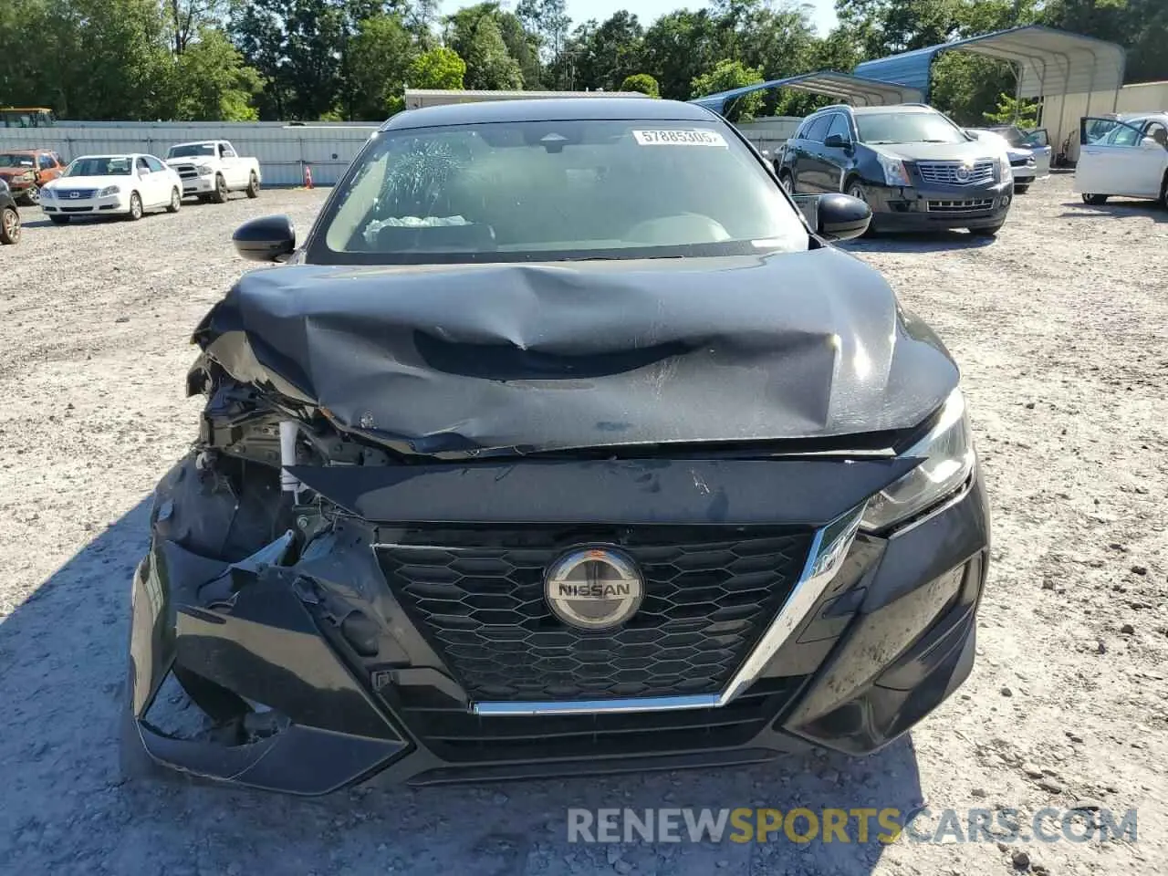 5 fotografías del automóvil dañado 3N1AB8BV7LY261225 NISSAN SENTRA 2020