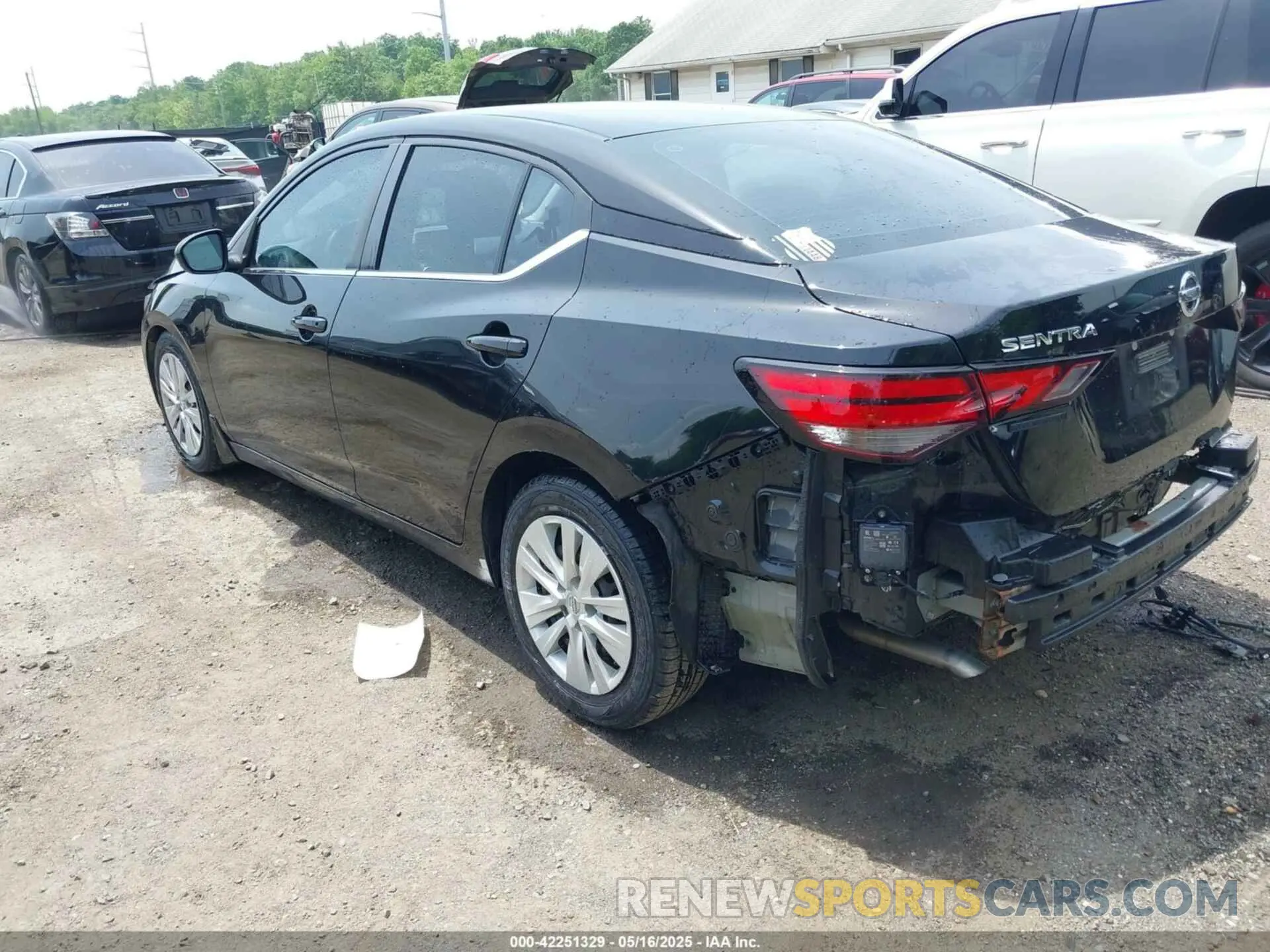 3 fotografías del automóvil dañado 3N1AB8BV8LY208596 NISSAN SENTRA 2020