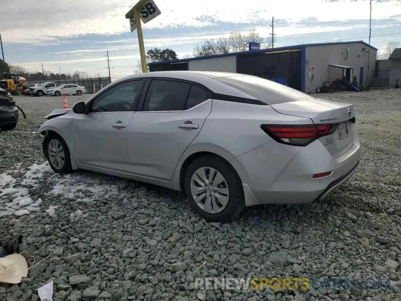 2 fotografías del automóvil dañado 3N1AB8BV8LY240853 NISSAN SENTRA 2020