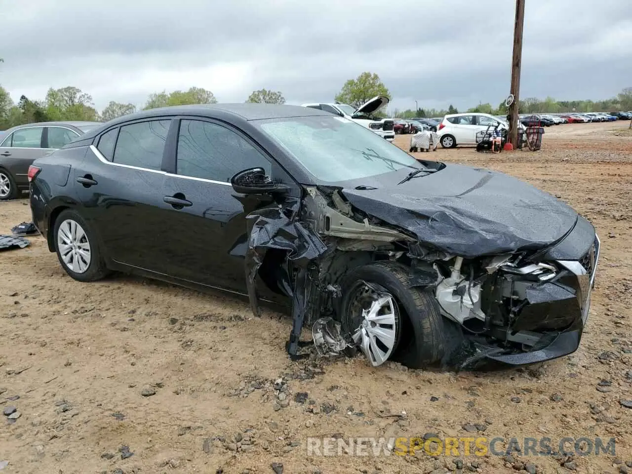 4 fotografías del automóvil dañado 3N1AB8BV8LY289907 NISSAN SENTRA 2020