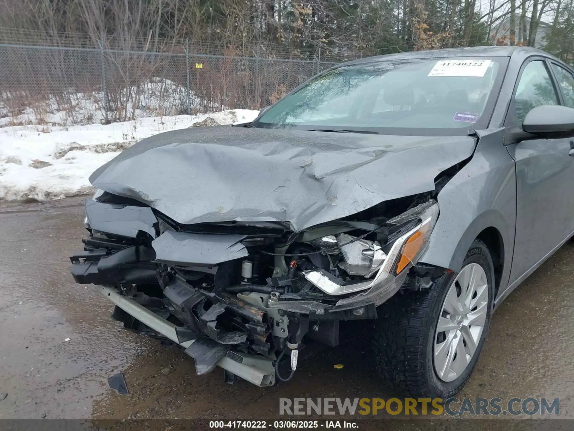 6 fotografías del automóvil dañado 3N1AB8BV9LY251683 NISSAN SENTRA 2020