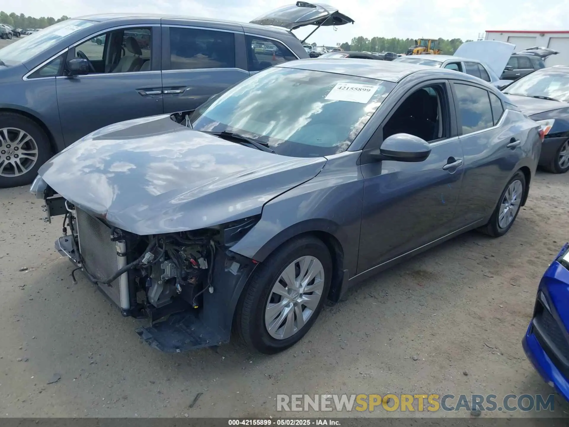 2 fotografías del automóvil dañado 3N1AB8BV9LY307153 NISSAN SENTRA 2020